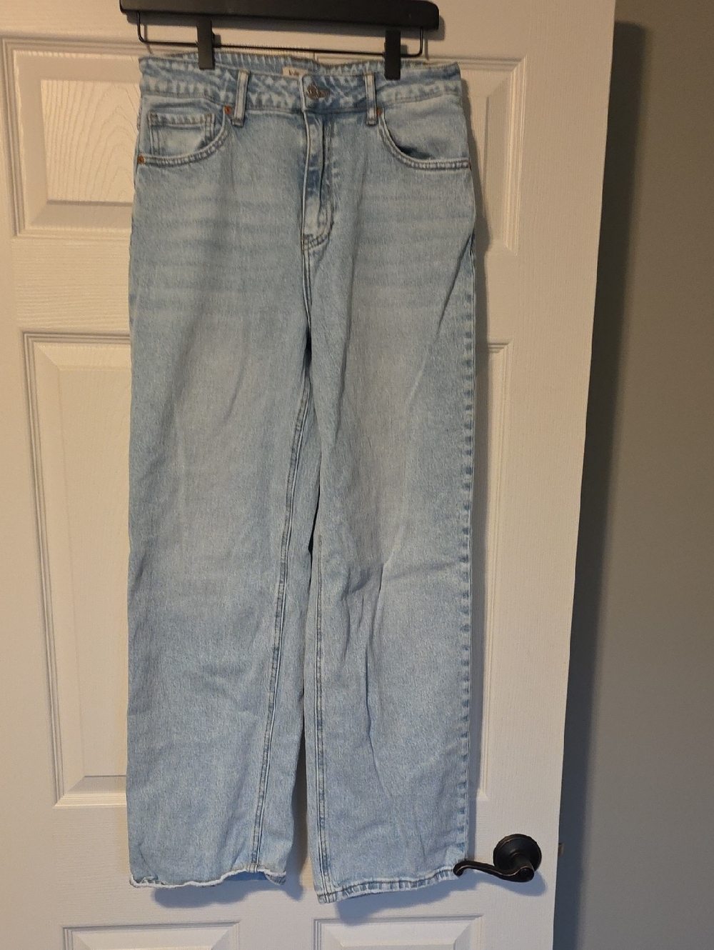 Lemon Light Blue Denim Jeans with Gold Stitching